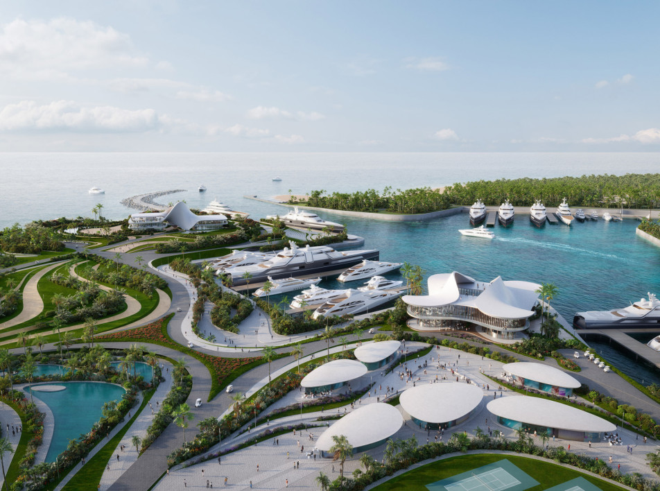 Zaha Hadid Architects: яхт-клуб и казино на Багамах