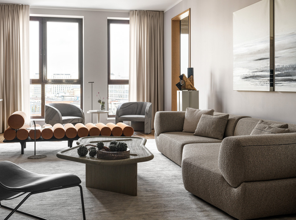 Парадный интерьер для семьи интеллектуалов: проект Екатерины Бегичевой