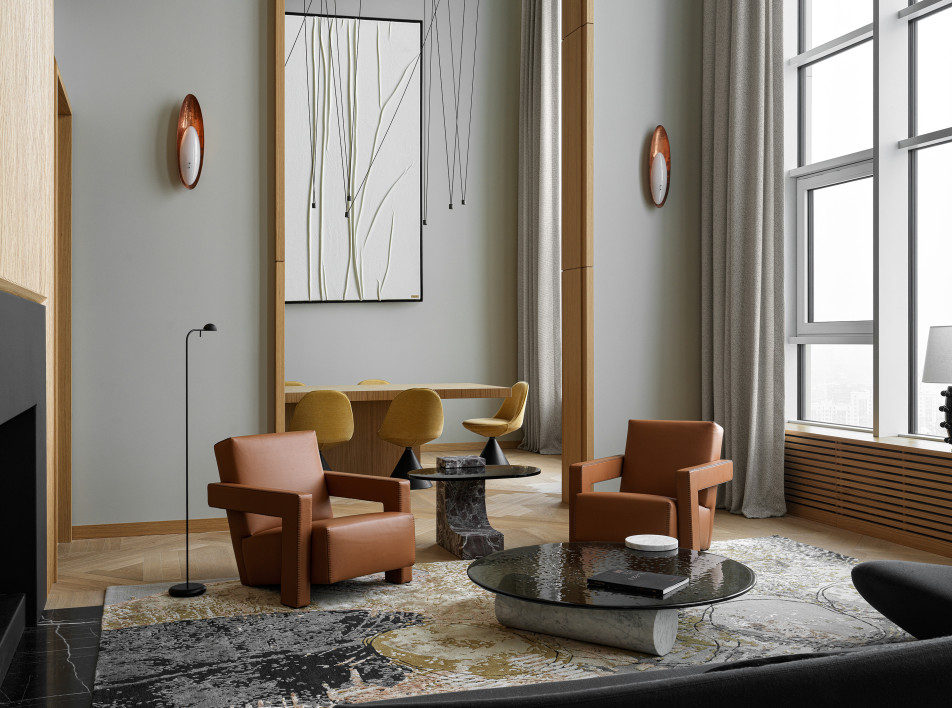 Двухуровневая квартира с шестиметровыми потолками в Екатеринбурге: проект Анны Кашенцевой