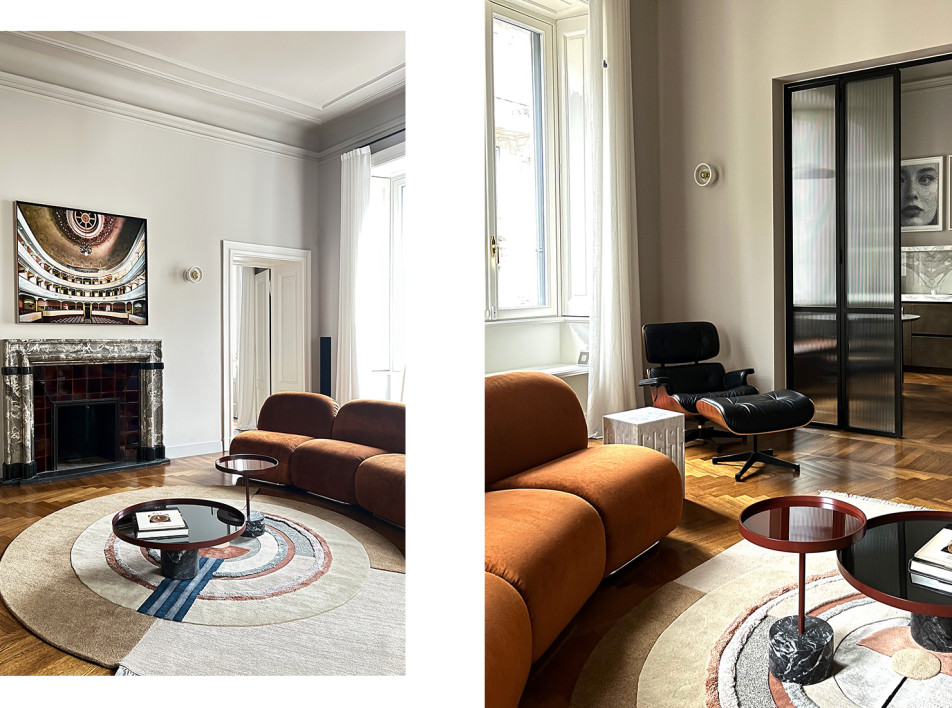 Латунь, лак и мрамор: новый облик исторической квартиры в Милане по проекту Kick.Office