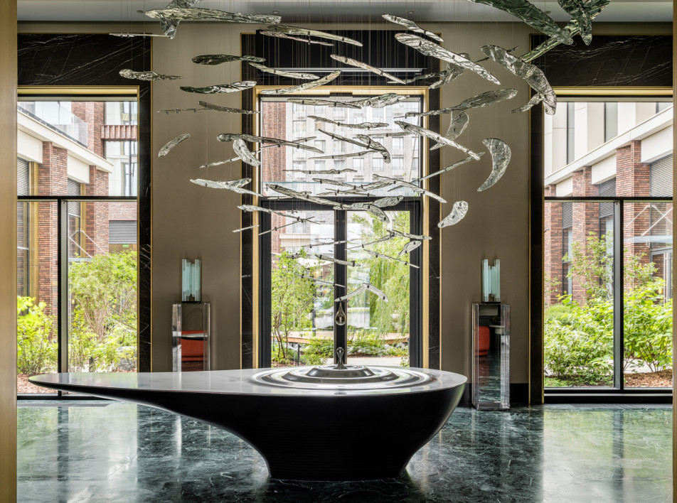 Образ природы в интерьере лобби: проект в концепции well-being от бюро Олега Клодта