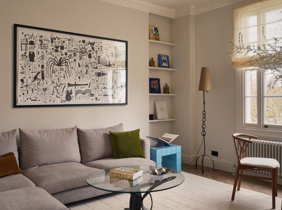 Искусство в интерьере: компактная квартира в Лондоне для арт-консультанта по проекту Ильи Гульянца