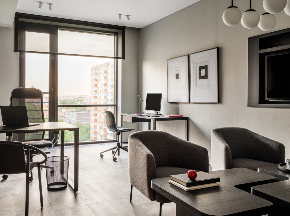 Гибридное пространство по принципу офис-дом: проект Ольги Тищенко для молодой компании