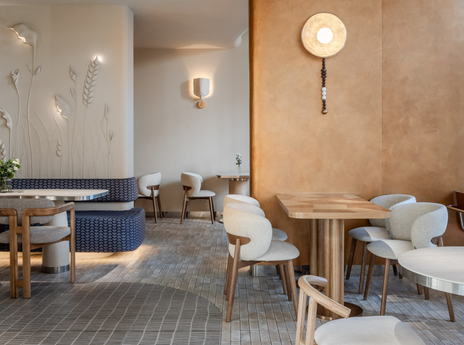 Современное кафе Fields в Казани: тактильный интерьер по проекту студии Лейлы Камаловой