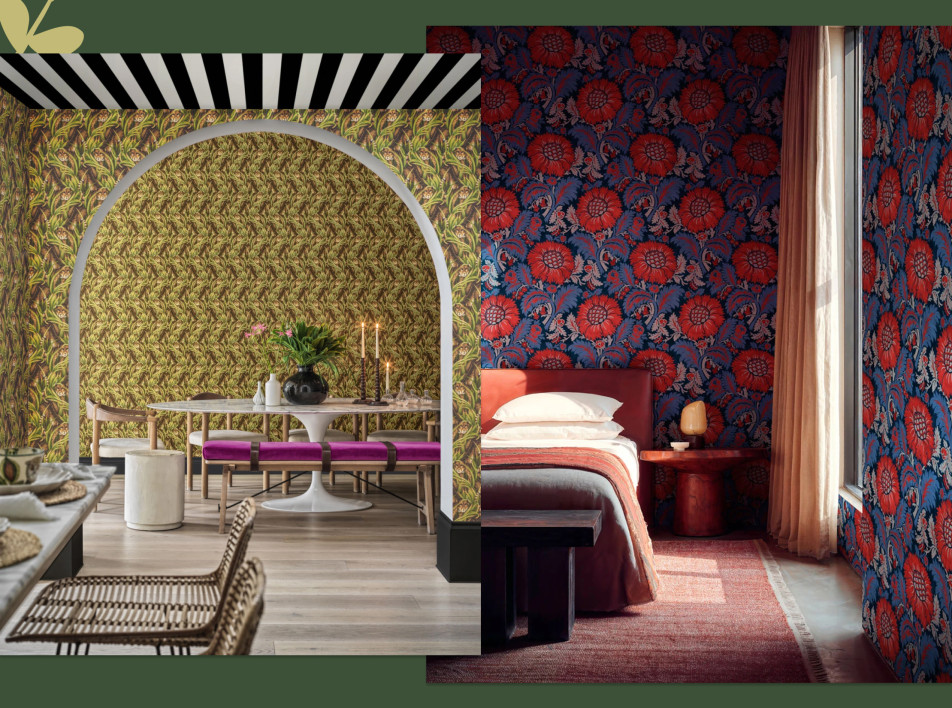 Обои с растительными мотивами: тренды 2026