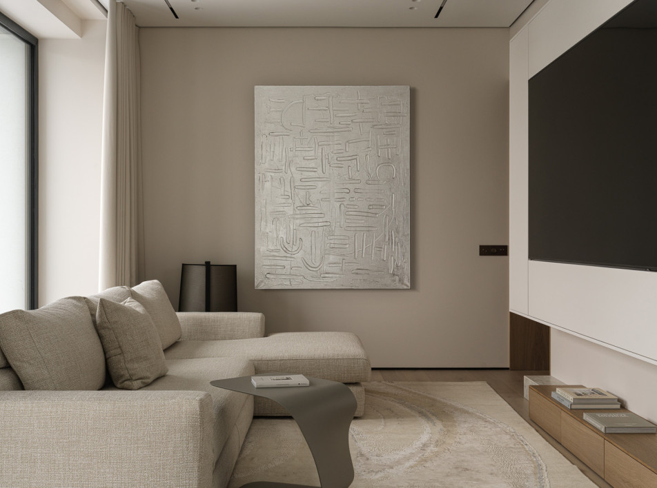 Городская квартира 88 кв. метров в Москве по проекту 4room studio