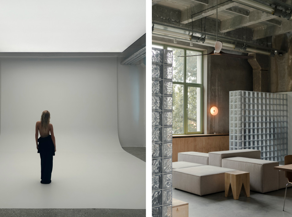Фотостудия в здании бывшей мебельной фабрики в Минске по проекту бюро Dudes Architects