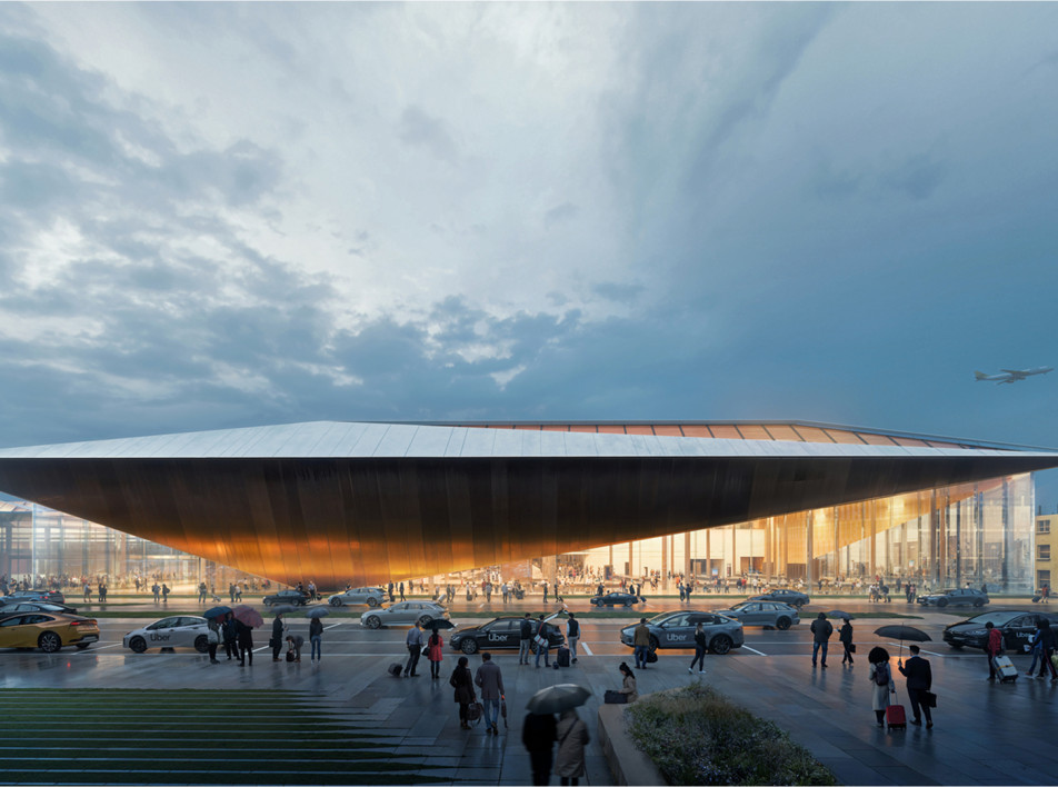 Новый терминал аэропорта Вильнюса: проект Zaha Hadid Architects