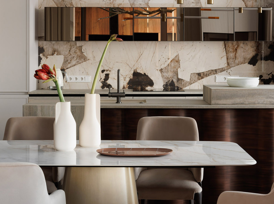Квартира в терракотовых тонах 106 кв. метров: проект AM | Interior Studio