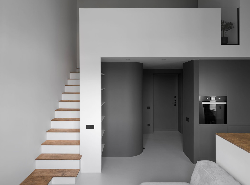 Pogodin Rogov Group: двухэтажная квартира 35 кв. метров