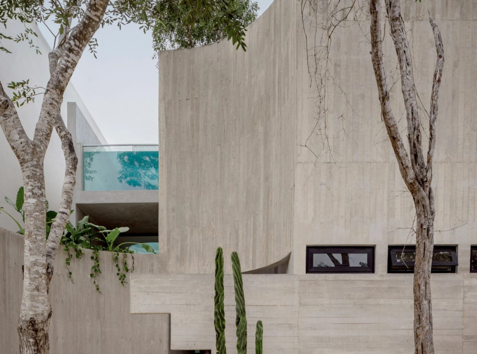 Бруталистская вилла в Мексике по проекту Espacio 18 Arquitectura