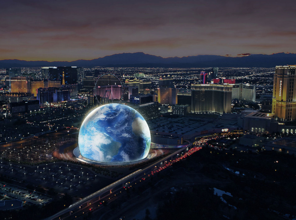 Самый большой сферический экран в мире по проекту Popolous