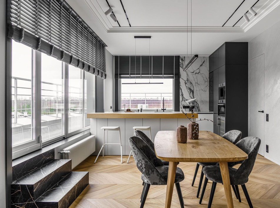 Студия «Нечаев и Сенчугов»: квартира с террасой в Петербурге