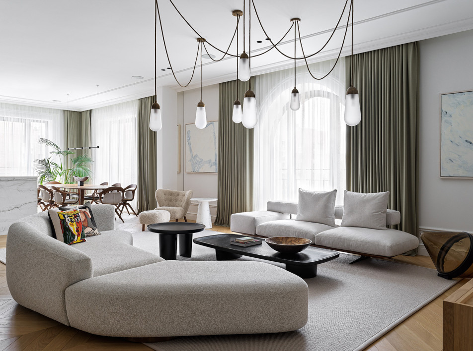 Элегантная квартира для семьи от студии MOPS