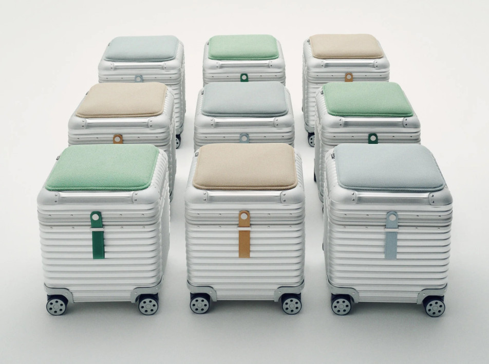 Vitra и Rimowa: алюминиевые стулья-ящики