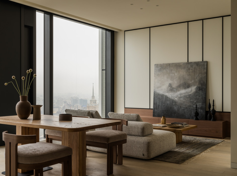 Светлая квартира в оттенках земли в Москве: проект A.C.H.interiors