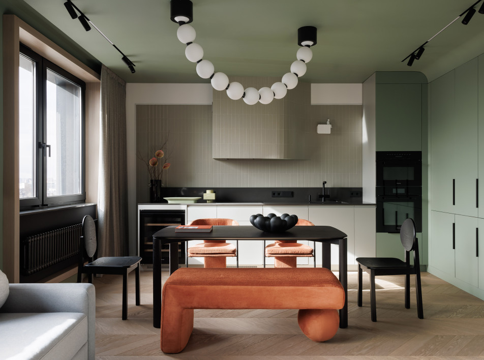 Яркая квартира с необычными деталями по проекту VI interiors в Петербурге