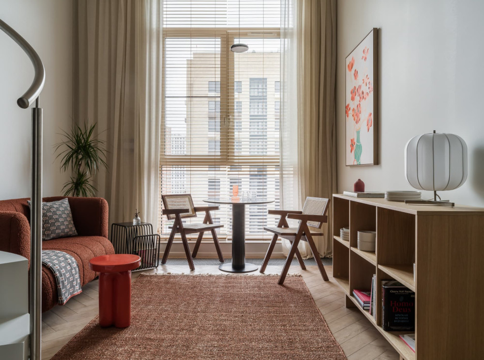 Квартира 28 кв. метров в осенней палитре: проект Михаила Шишкина