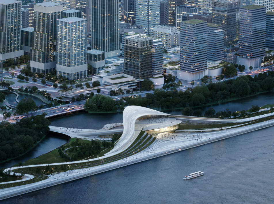 Набережная и художественный музей в Ханчжоу от Snøhetta