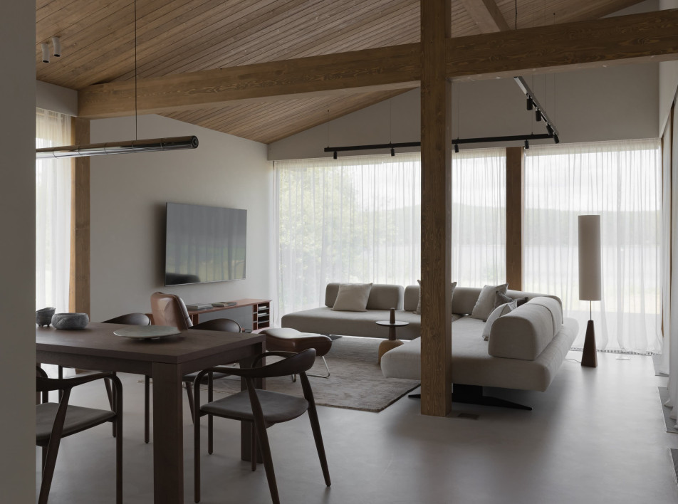 Загородный дом на озере: проект Натальи Федотовой под Екатеринбургом