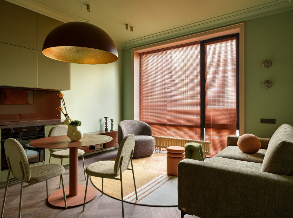 Яркая квартира для сдачи в аренду в Москве: проект студии «Точка дизайна»