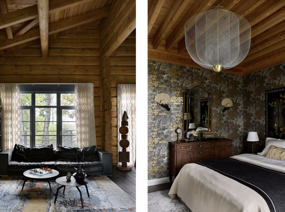 Деревянный загородный дом с винтажными деталями: проект бюро STone.arch