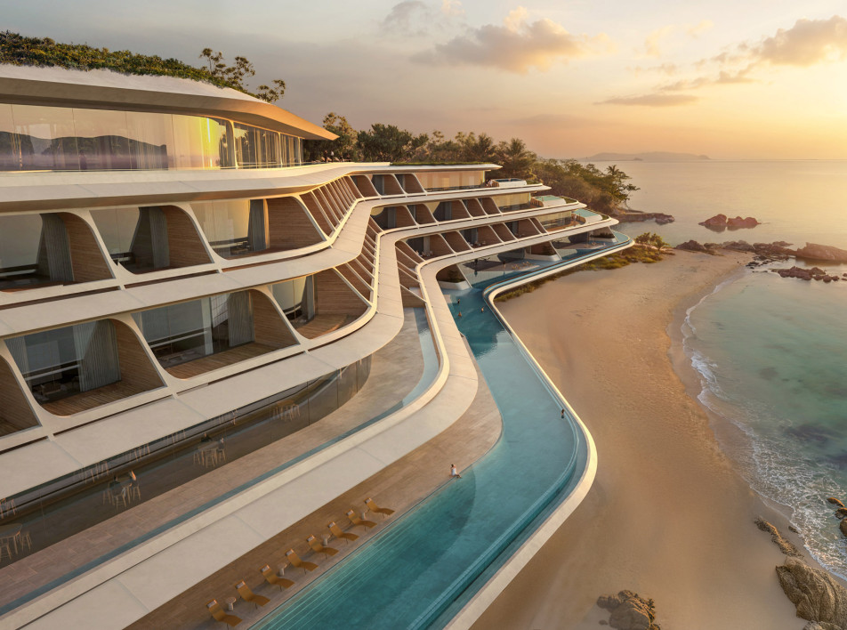 Zaha Hadid Architects: проект отеля на острове Окинава для сети Not A Hotel