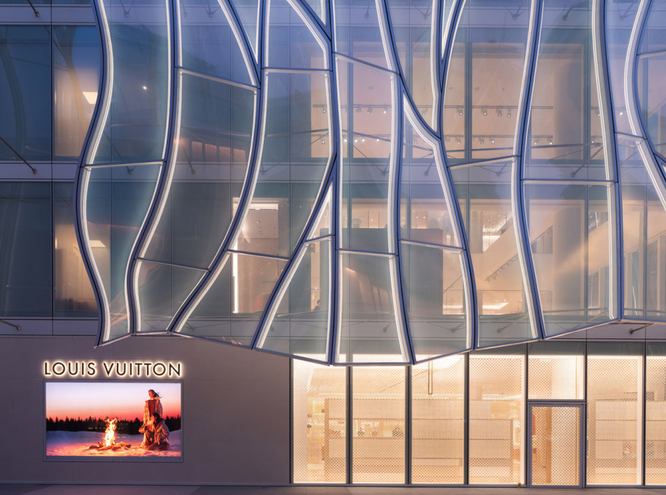 Флагманский бутик Louis Vuitton в Пекине: проект Jun Aoki & Associates