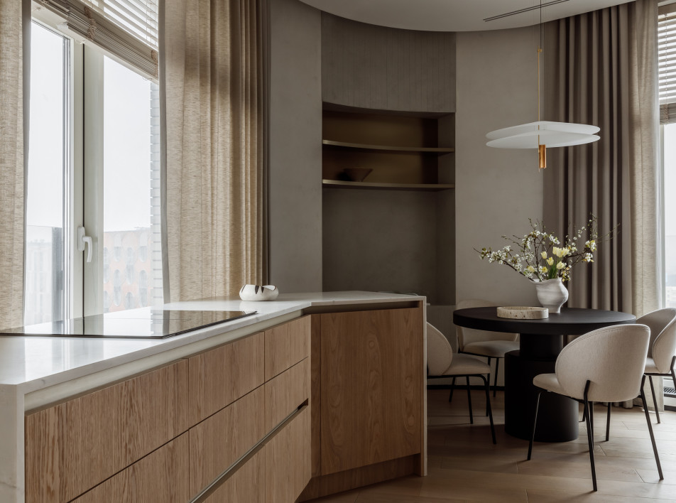 Светлая квартира с нестандартной планировкой: проект Наталии Редькиной в ЖК «ЗИЛАРТ»