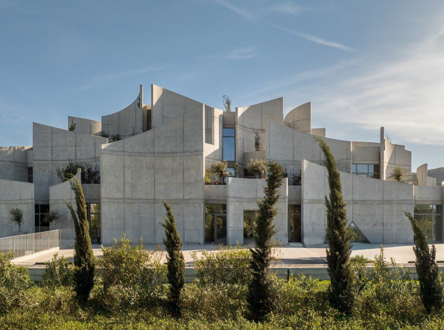 Ветеринарная клиника в эстетике брутализма в Албании: проект Davide Macullo Architects