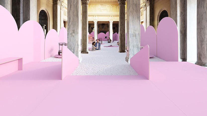 Vasku & Klug: розовые арки и пена на Миланском вокзале