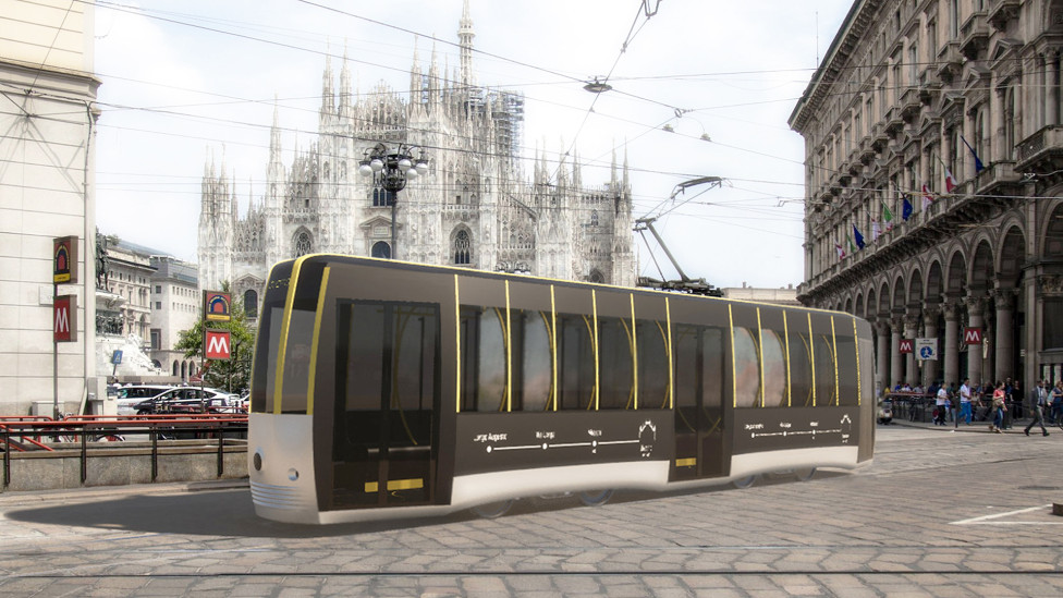 Миланский трамвай по проекту Артуро Тедески