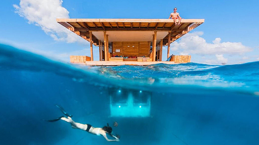 Manta Resort: подводная спальня в Индийском океане