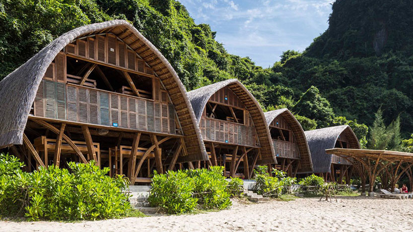 Castaway Island: бамбуковые виллы на острове