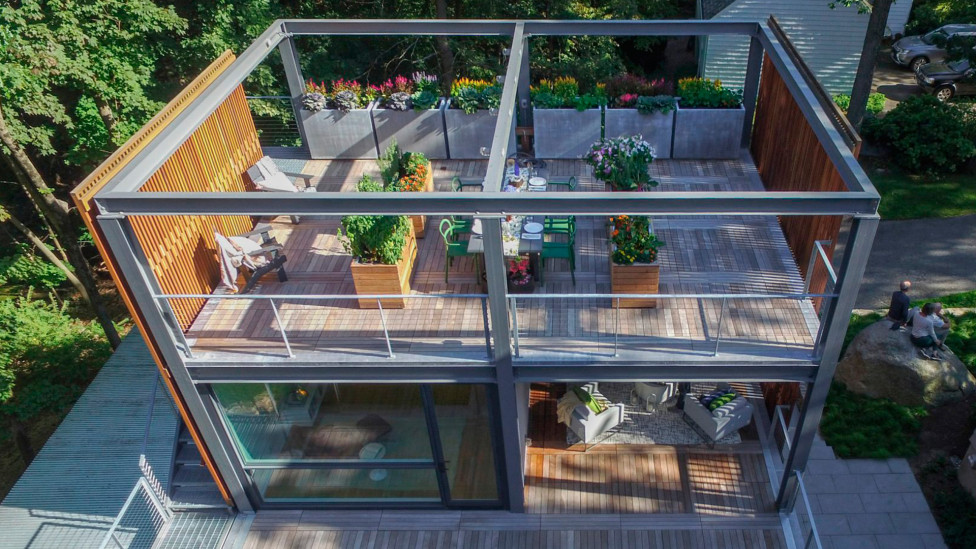 Flavin Architects: творческая пристройка к дому в Массачусетсе