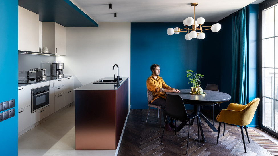 Maly Krasota Design: синяя квартира в центре Киева