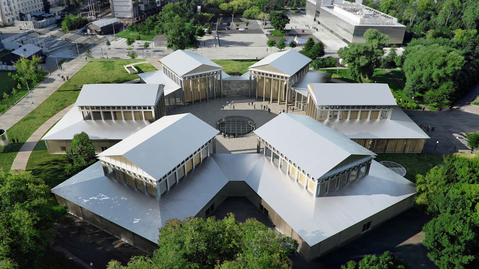 Новый комплекс музея «Гараж» по проекту SANAA