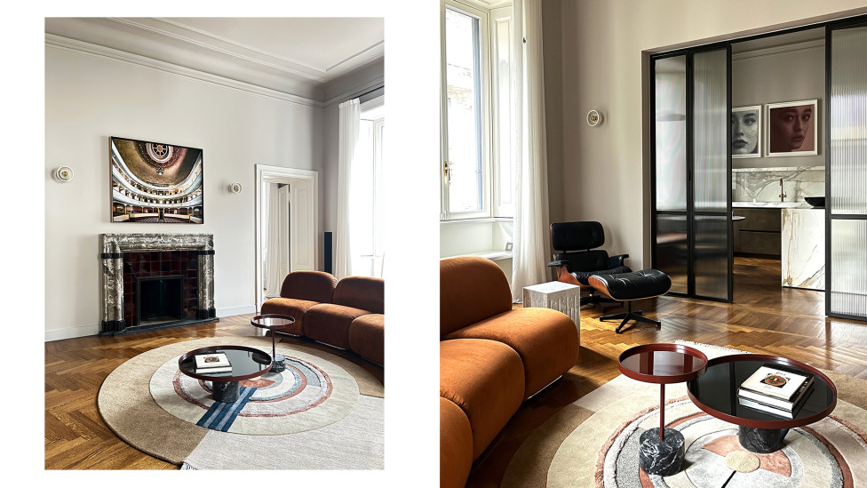 Латунь, лак и мрамор: новый облик исторической квартиры в Милане по проекту Kick.Office