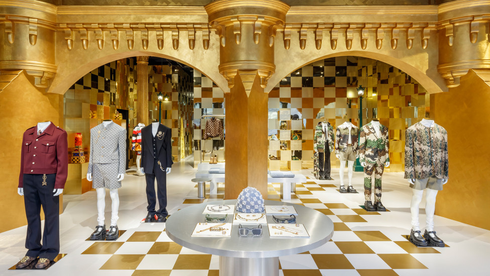 Инсталляции Louis Vuitton, посвященные первой коллекции Фаррелла Уильямса