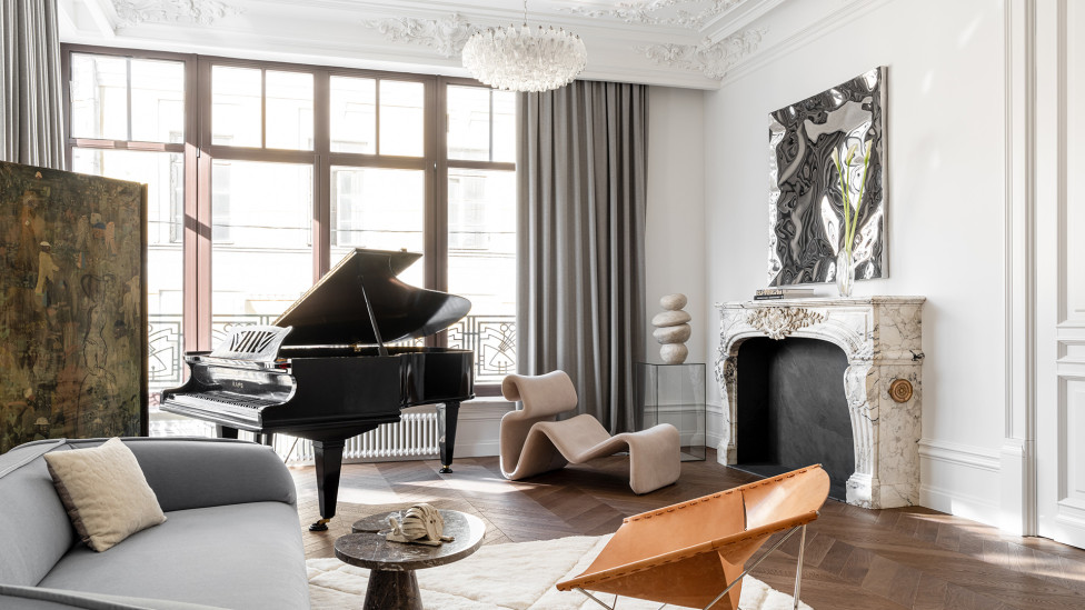 Ruger Design: атмосфера парижских домов эпохи барона Османа в интерьере московской квартиры