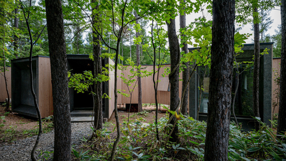 Florian Busсh Architects: дом в лесах Хоккайдо