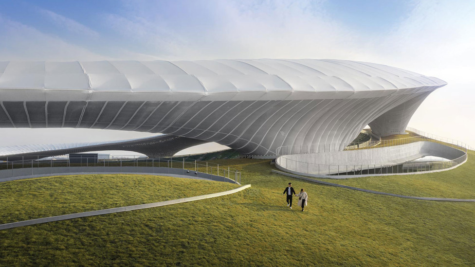 MAD Architects: стадион как лэнд-арт в Цюйчжоу