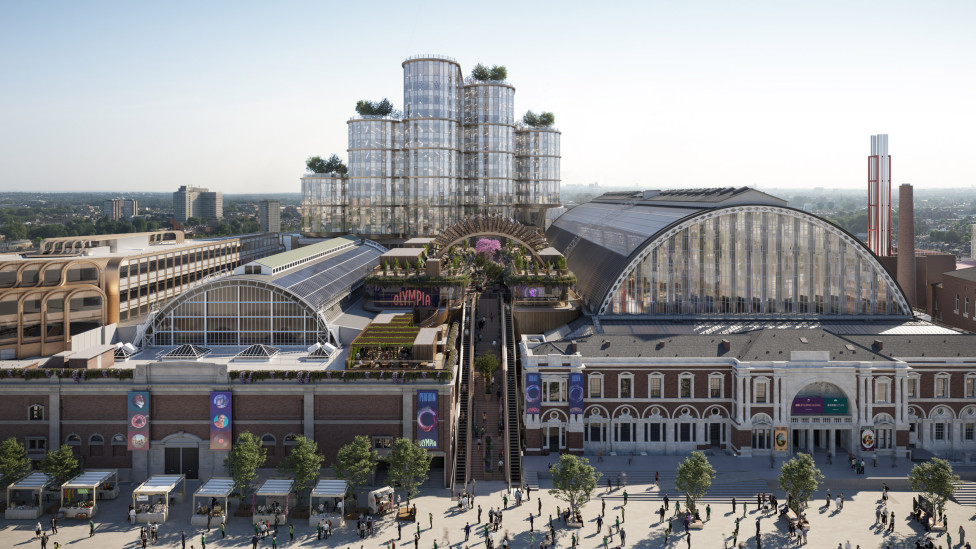 Heatherwick Studio реконструируют исторический комплекс Olympia в Лондоне