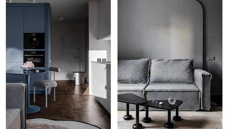 Квартира для девушки с отсылками к стилю Мемфис: проект 3A Design Studio
