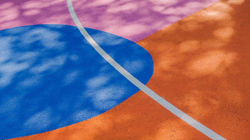 Баскетбольная площадка как арт-объект